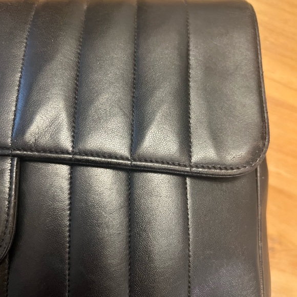 CHANEL FLAP BLACK VERTICAL LAMBSKIN  JUMBO - Picture 10 of 16